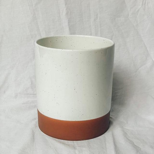 Utensil Crock - 6.3x7.3 in - Vanilla White