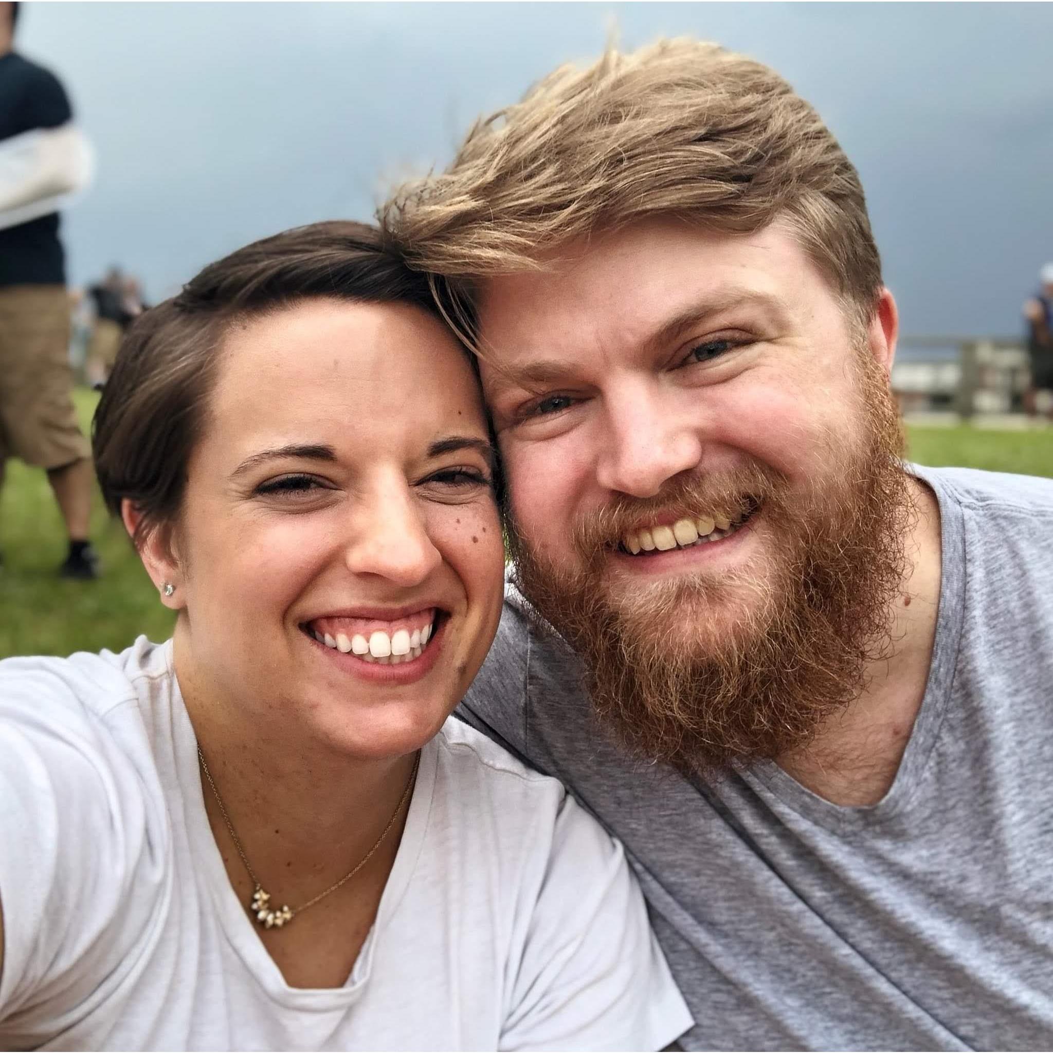 Chris' 29th birthday at the Coheed and Cambria concert
(He swears this is when he knew we'd be together forever!)