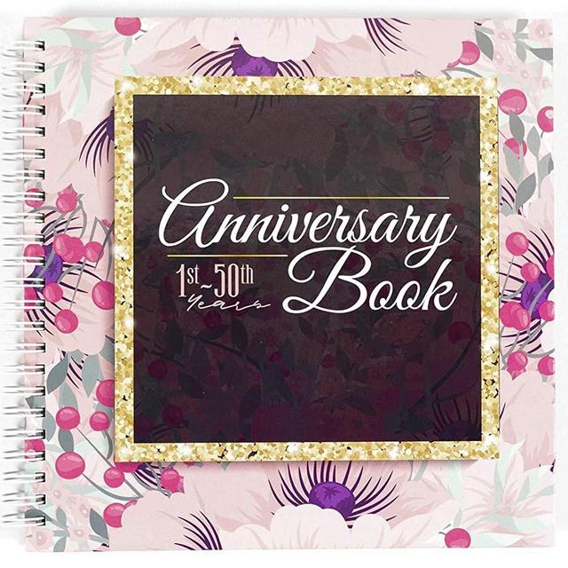 Wedding Gift for Couple, Memory Book | A Hardcover Journal to Document  Anniversaries From the 1st to the 50th Year | Present For Him/Her 