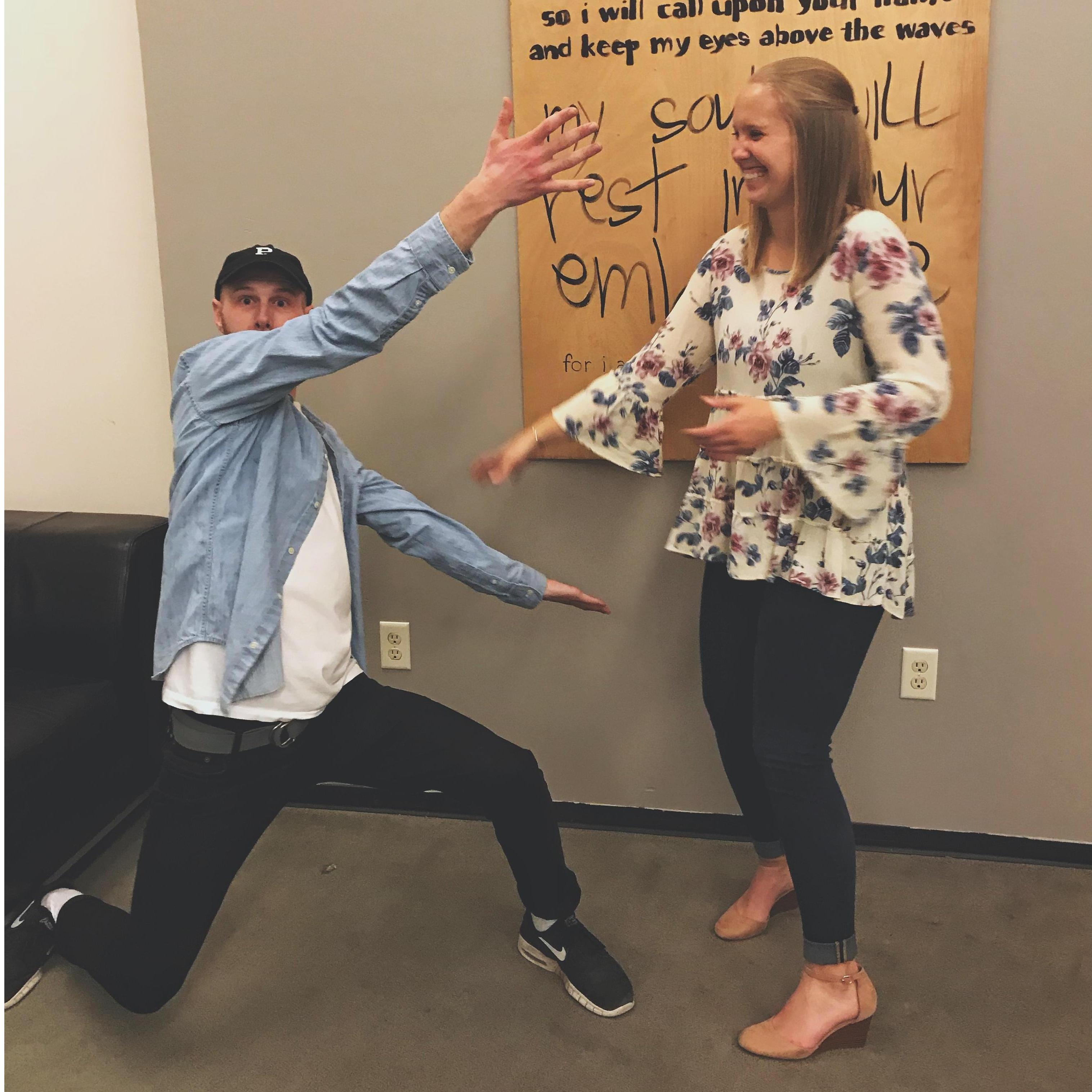 This seems to be pretty typical of our relationship, hahaha