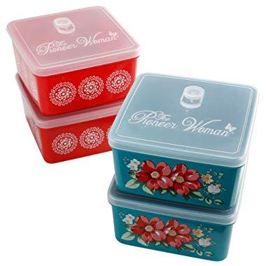 The Pioneer Woman Container Set (Square 70-ounce - Set of 4)