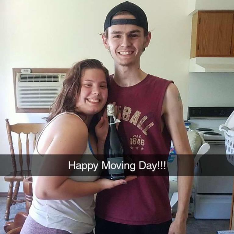 Our first apartment was in Wilmington, IL