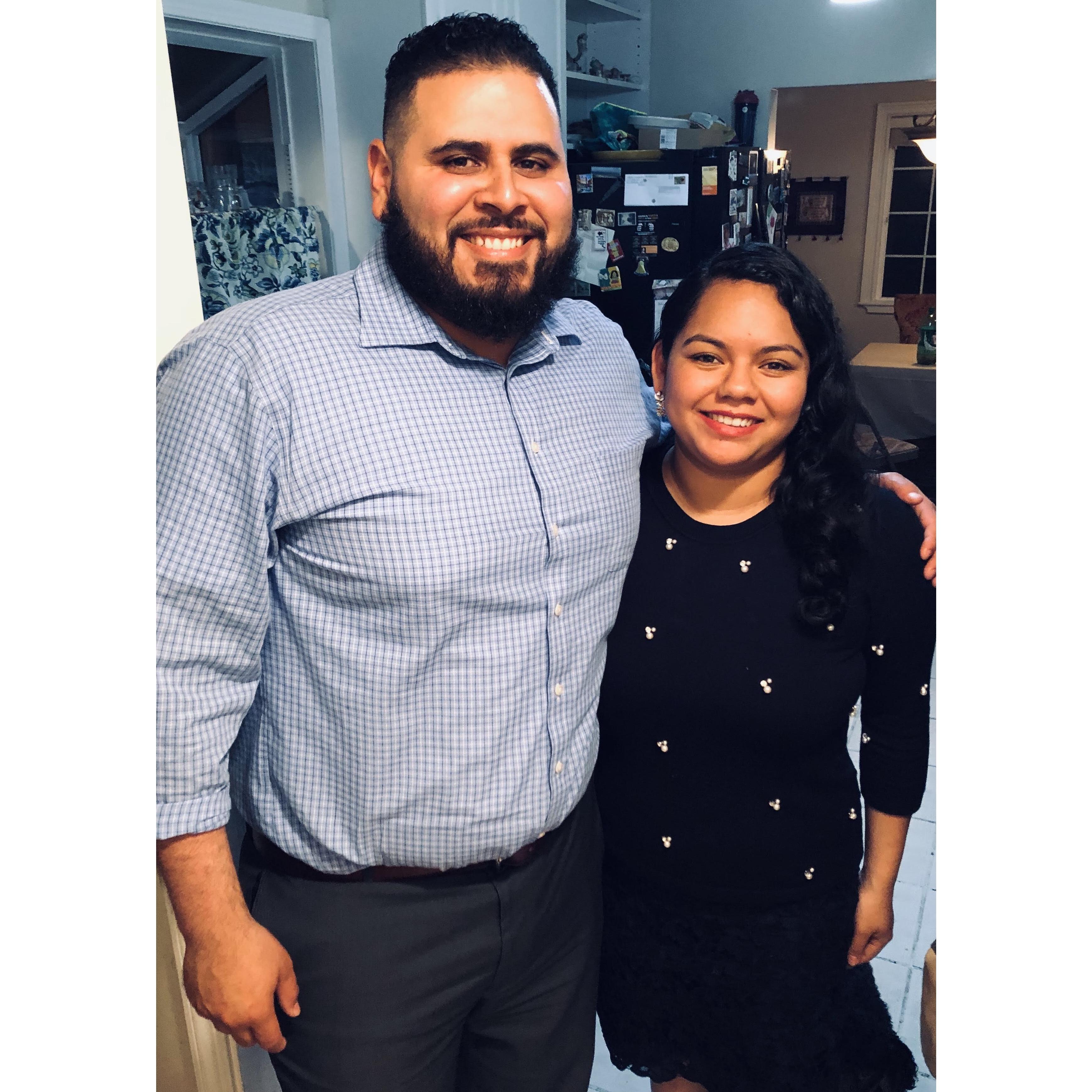 Their first thanksgiving together November 2018.