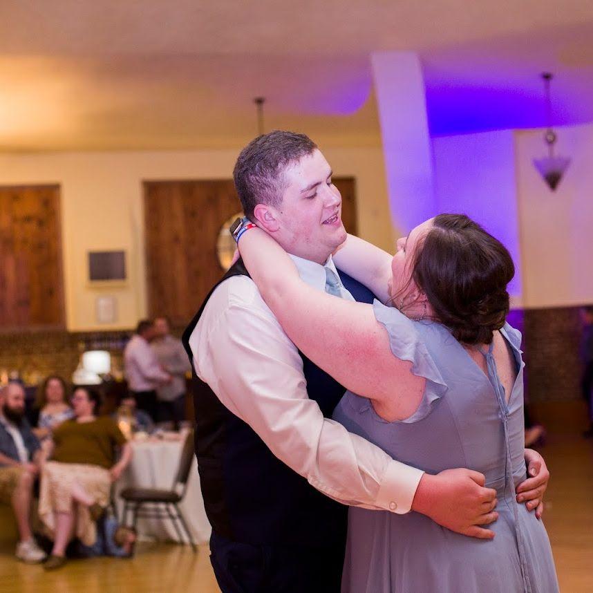 Dancing away at Mitch & Sam's wedding!