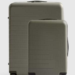 Carry-On & Large Check-In Suitcase Set - Olive