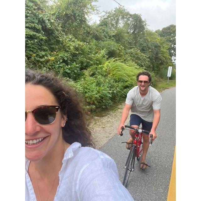 Right before Michael fell off his bike