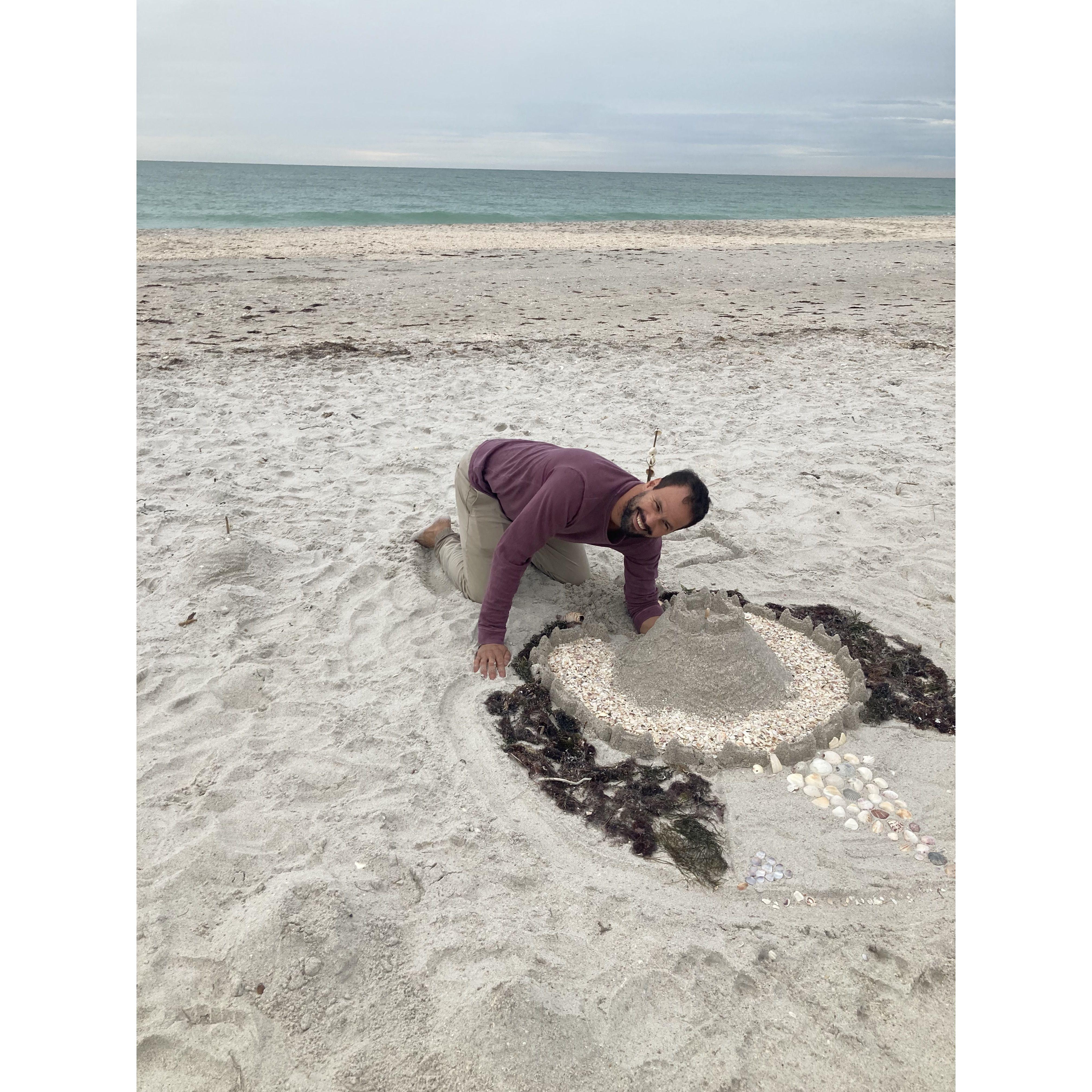 Ray was actually trying to propose here and I totally missed it. Some how I managed to take a picture but not a hint...