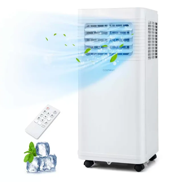 Costway Portable Air Conditioner 9000 BTU 3 in 1 AC Unit with Fan Dehumidifier Sleep Mode 6250 BTU