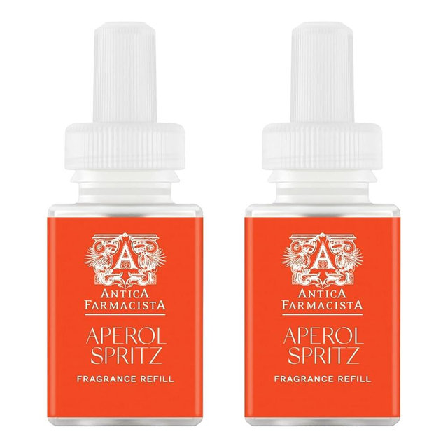 Pura & Antica Farmacista Home Scent Refill - Smart Home Air Diffuser Fragrance - Up to 120-Hours of Luxury Fragrance per Refill - Household Essential - Safe Diffuser Fragrance - 2 Pack, Aperol Spritz