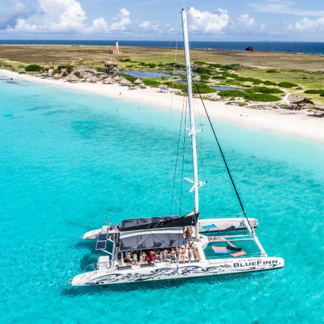 Klein Curacao Catamaran Cruise Beach Break - Honeymoon Excursion