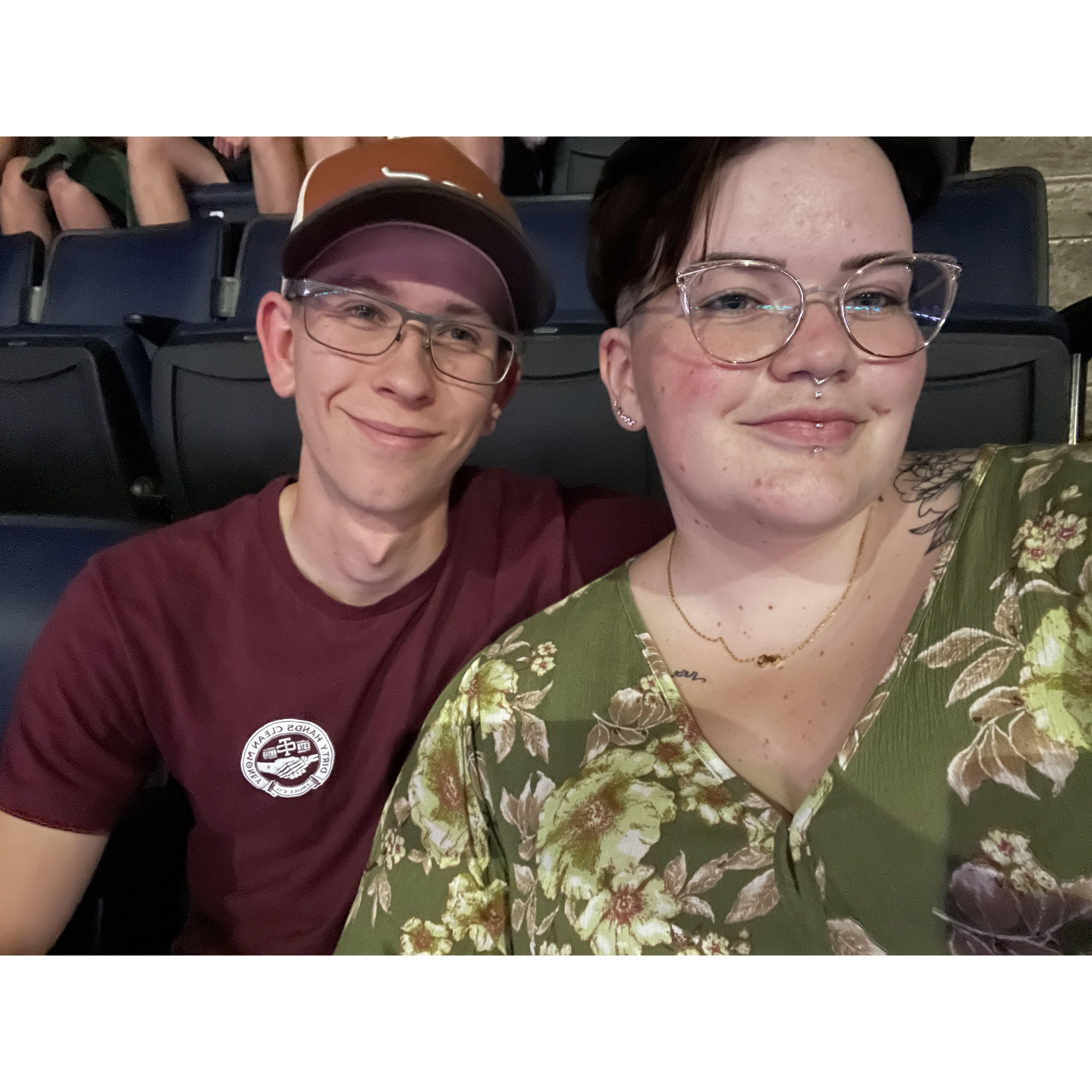 First concert together, Zach Bryan