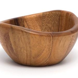 Lipper International, Inc. - Lipper International 1173 Acacia Wave Serving Bowl for Fruits or Salads, Small, 6" Diameter x 3" Height, Single Bowl