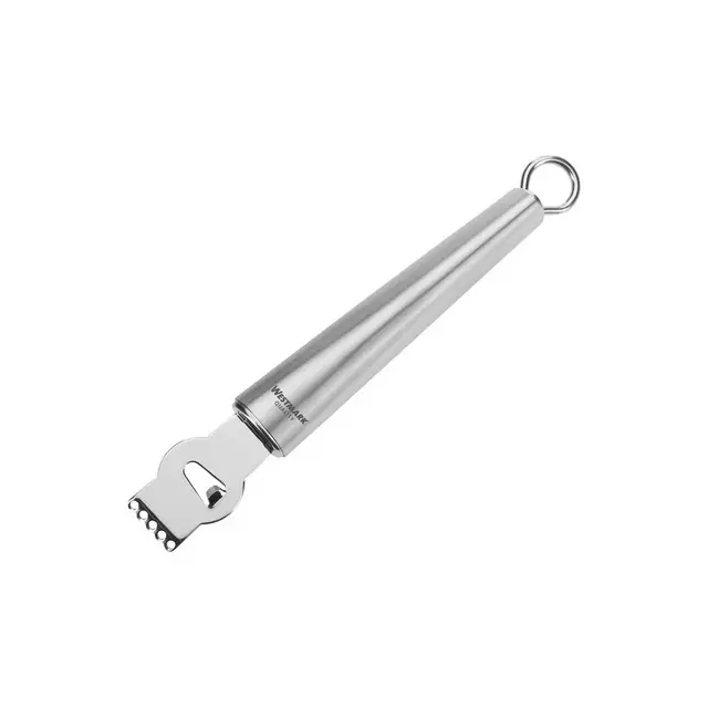 Westmark Zester with Integrated Fluting Knife – High-Quality Stainless Steel Citrus Zester