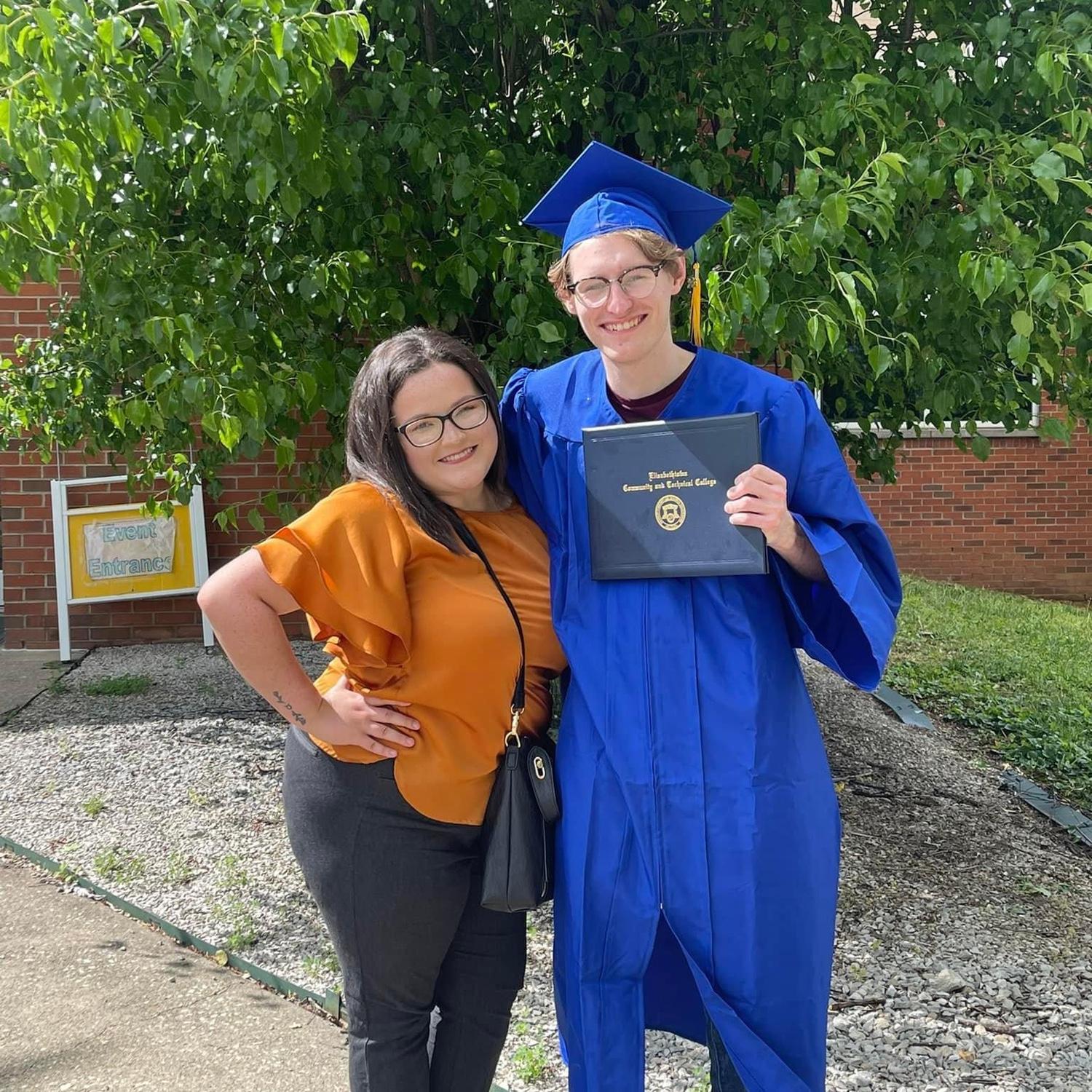 The day Brian graduated from college.