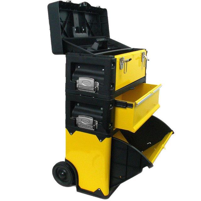 Stanley Oversized Portable Tool Chest, Three Tool boxes in One