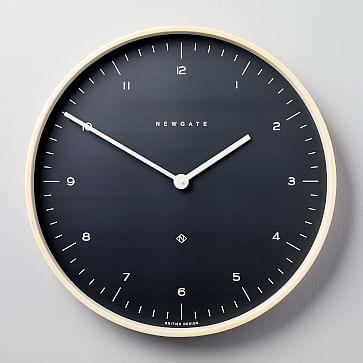 Mr. Clarke Wall Clock - Large (Oil Gray)
