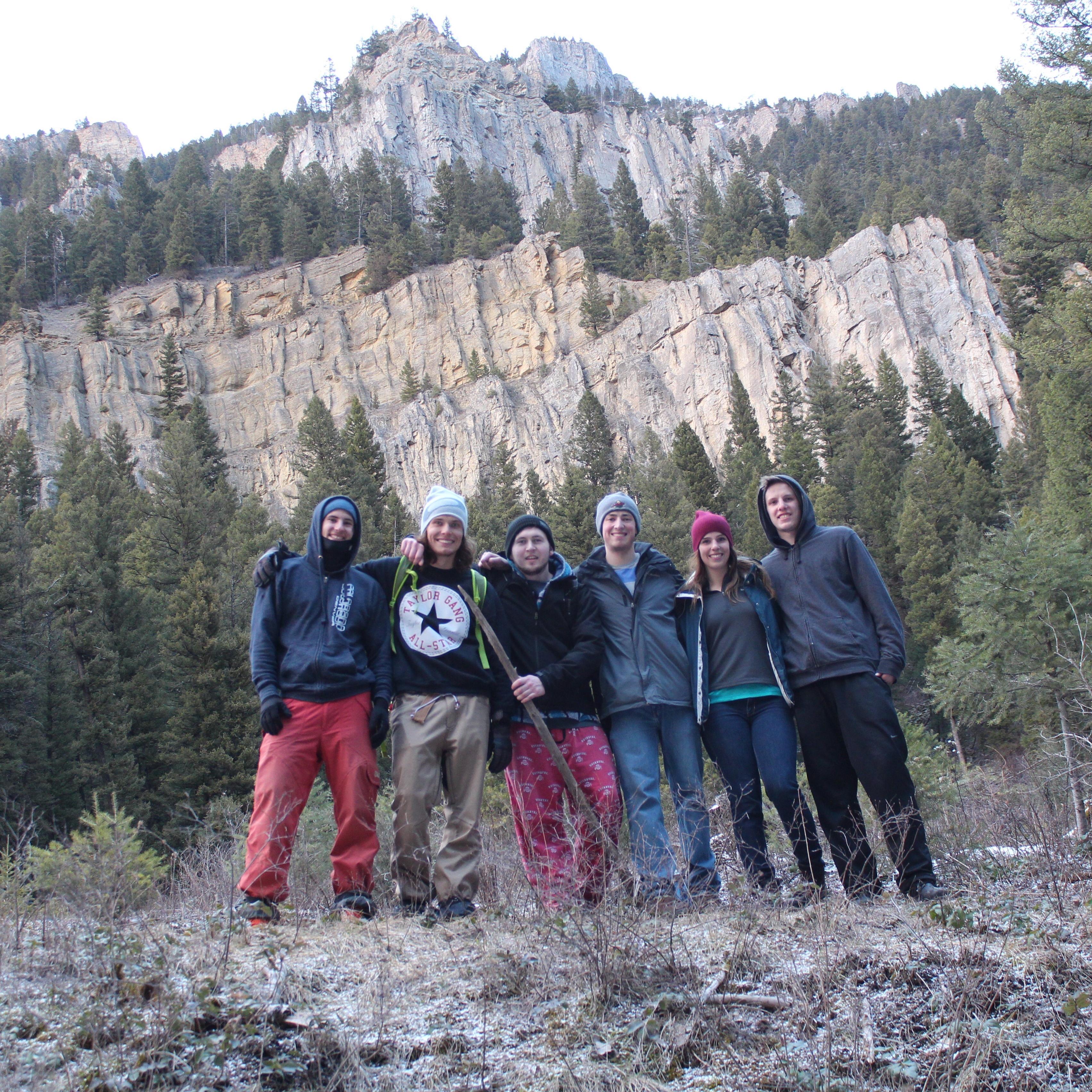 Hiking with friends