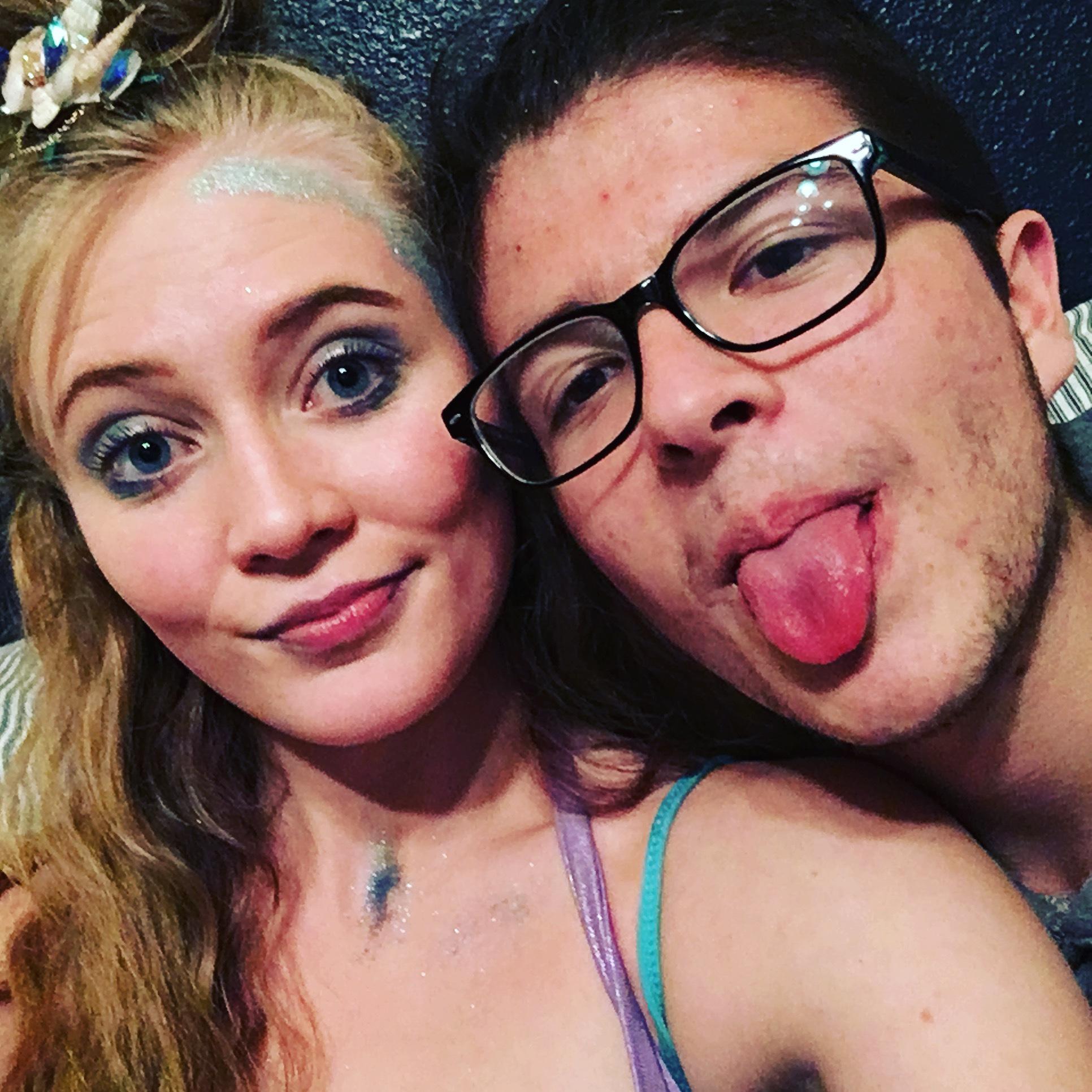 Our first picture of the both of us! Halloween of his foreign exchange year.