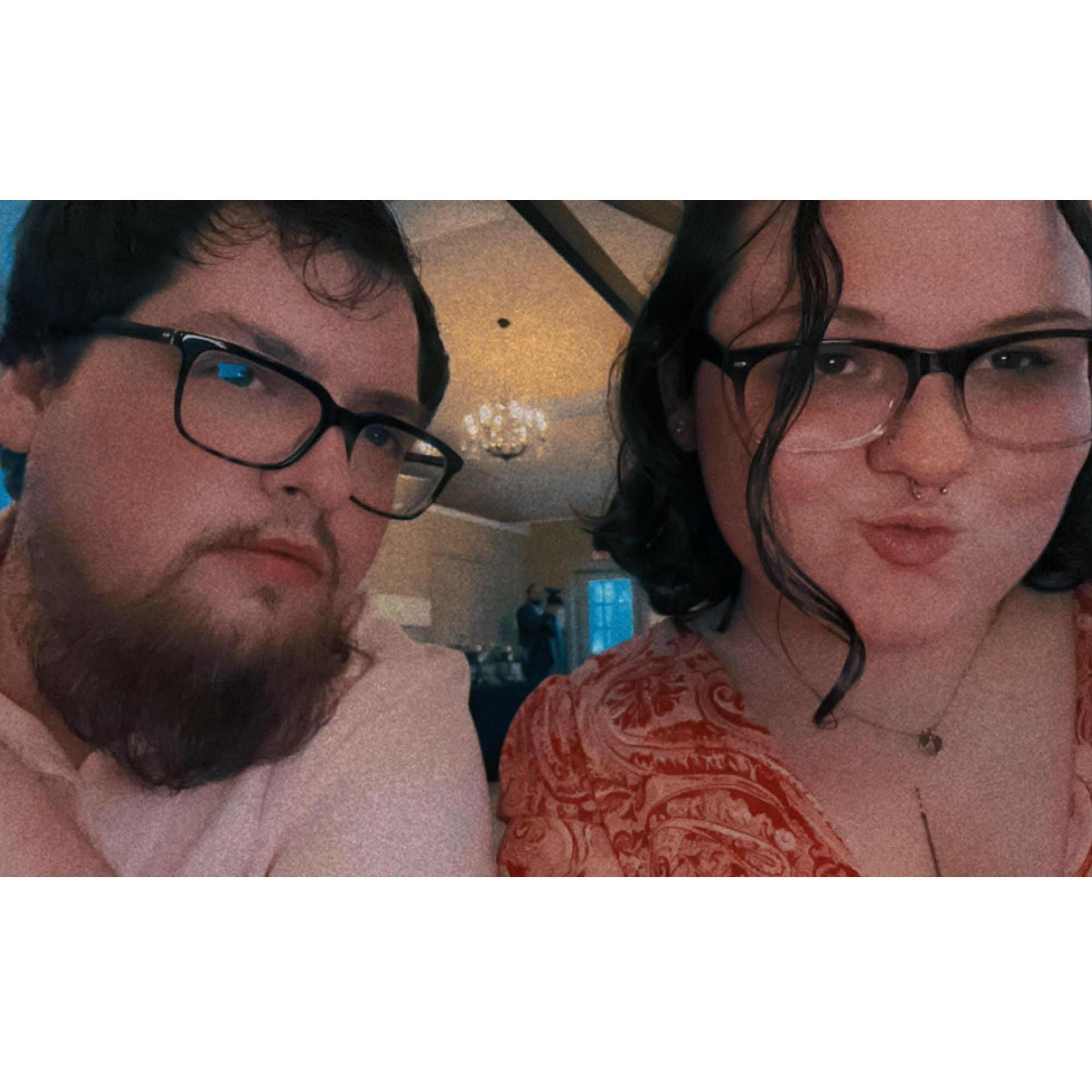 Our first wedding together