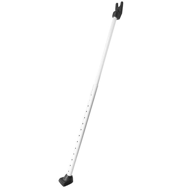 SECURITYMAN 2 in 1 Adjustable Door Security Bar & Sliding Door Lock Bar - Constructed of High Grade Iron - Perfect for Apartment Security & Home Protection- White