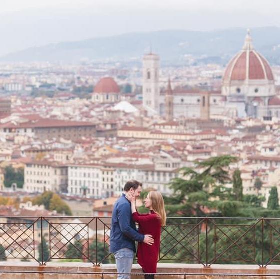 Another shot from the photoshoot that Sam surprised Nicoletta with, right after they got engaged in Florence.