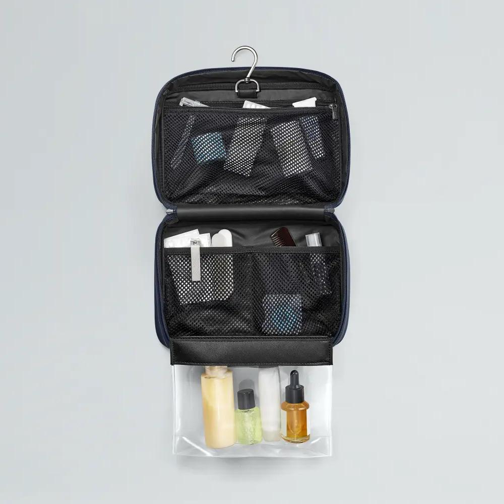 Away Hanging Toiletry Bag + Monogram - Navy