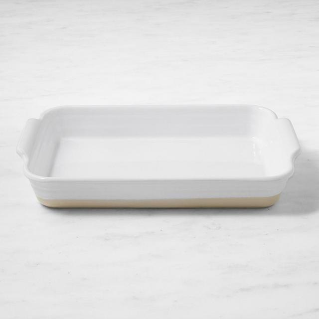 Emile Henry Potter Rectangular Baker, XL, White