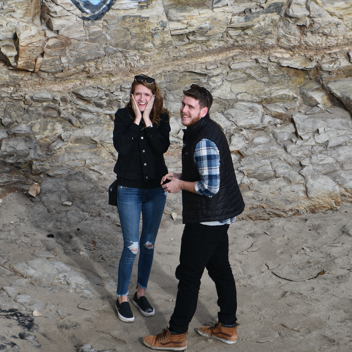 Moments after Marisa said "YES!"