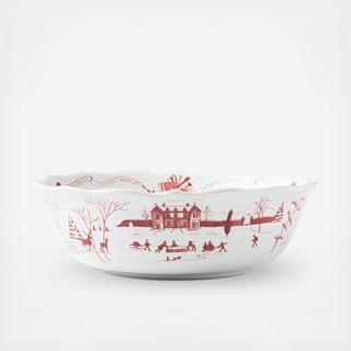 Country Estate Winter Frolic Serving Bowl