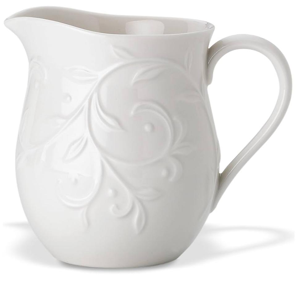 Lenox Opal Innocence Carved Creamer -