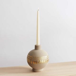 Blake Round Metallic Candleholder