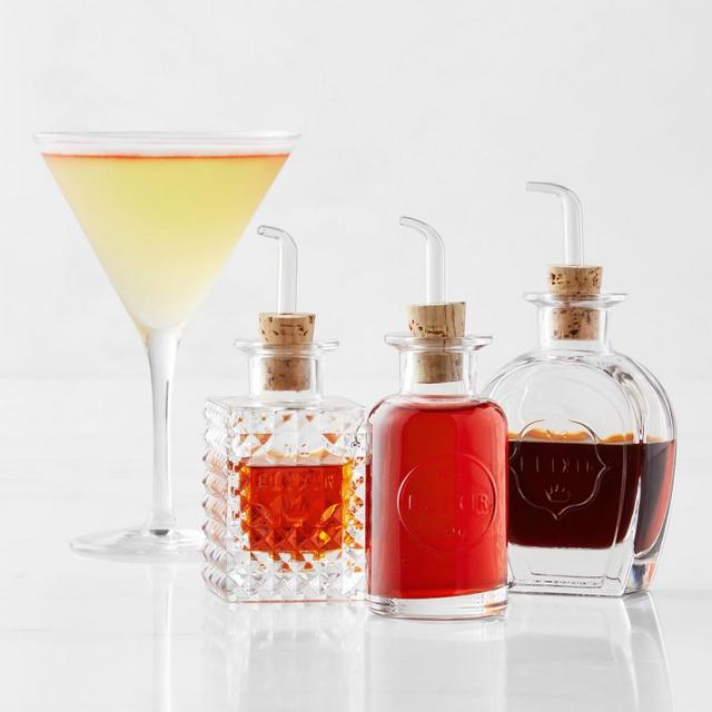 Williams Sonoma Mixology Bitters Bottles Set of 3