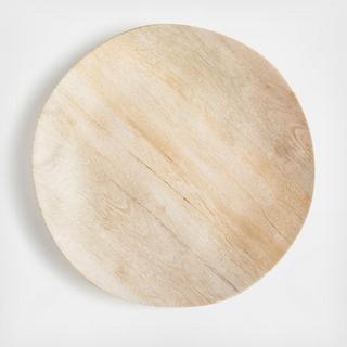 Faux Bois Melamine Dinner Plate, Set of 4
