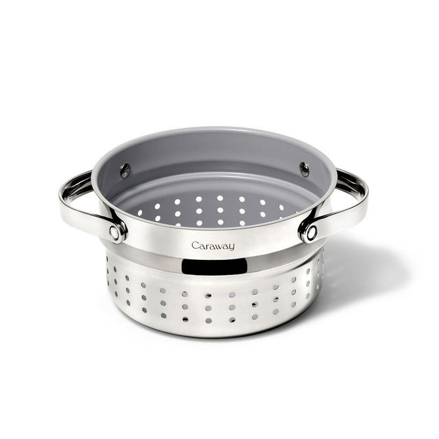 Caraway 3-Qt. Sauce Pan Steamer, Stainless Steel