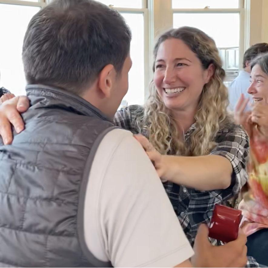 Greg completely surprises Carla in 2021 when he proposed in front of her family at Scoma's in Sausalito