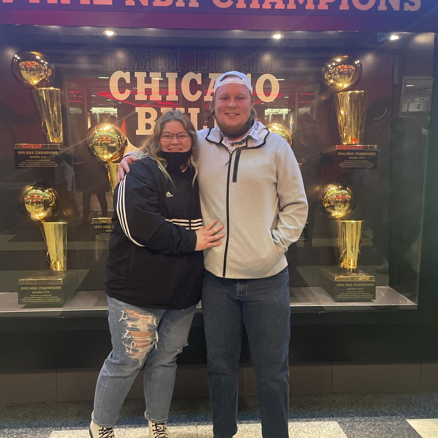 Eli’s first NBA game to see the Chicago Bulls ! 🏀