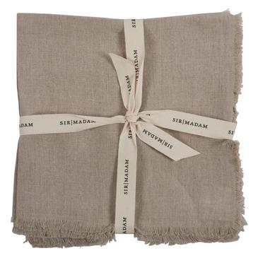 SOLID LINEN NAPKINS, NATURAL, SET OF 4