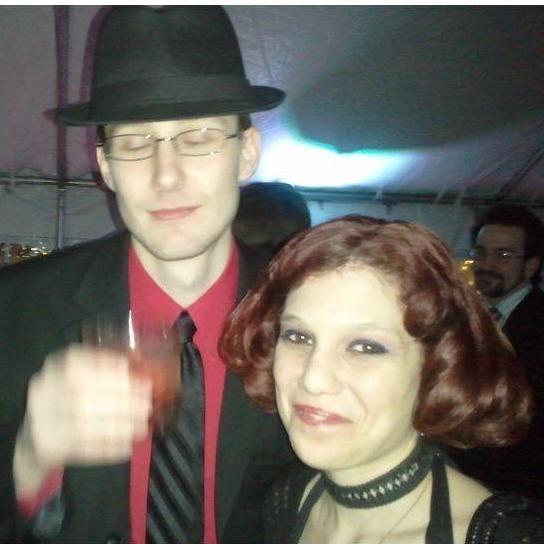 At a wedding of Andrew's co-worker 2 months after we started dating
