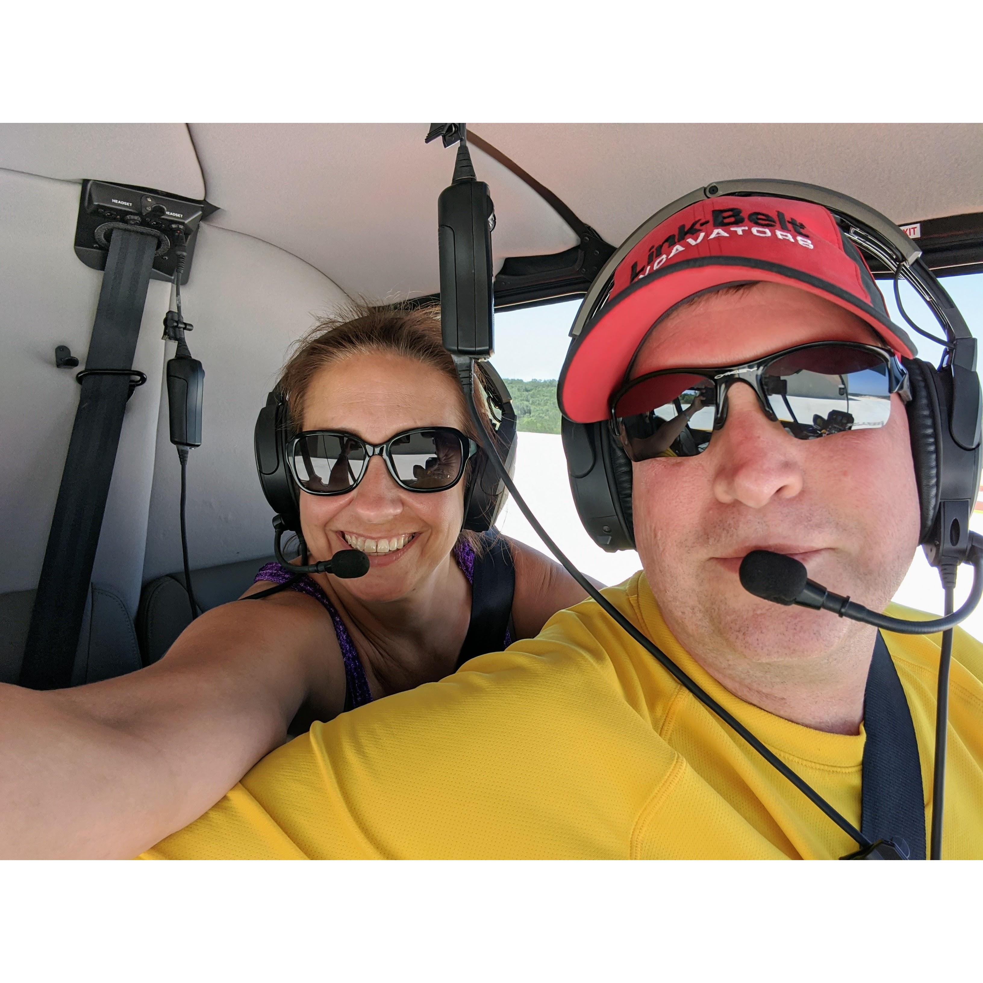 First helicopter ride