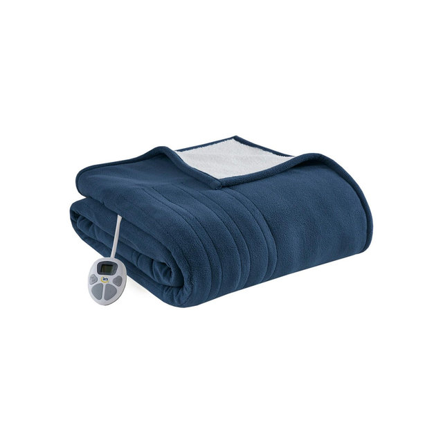 Serta Electric Reversible Fleece to Sherpa Blanket, Full