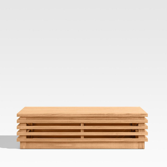 Batten Natural Teak Outdoor Coffee Table