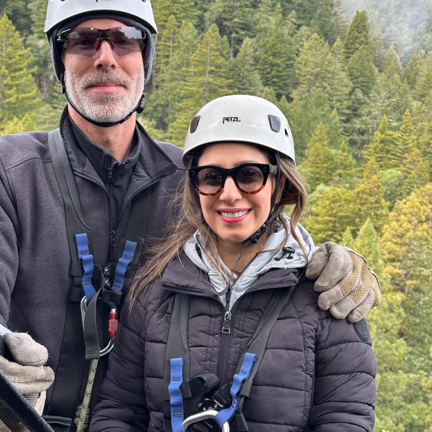 Ziplining in Occidental