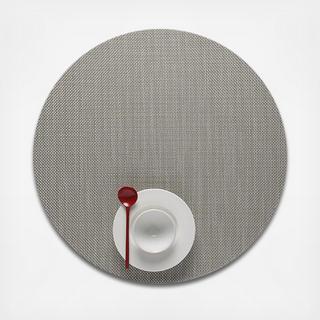 Mini Basketweave Round Placemat, Set of 4