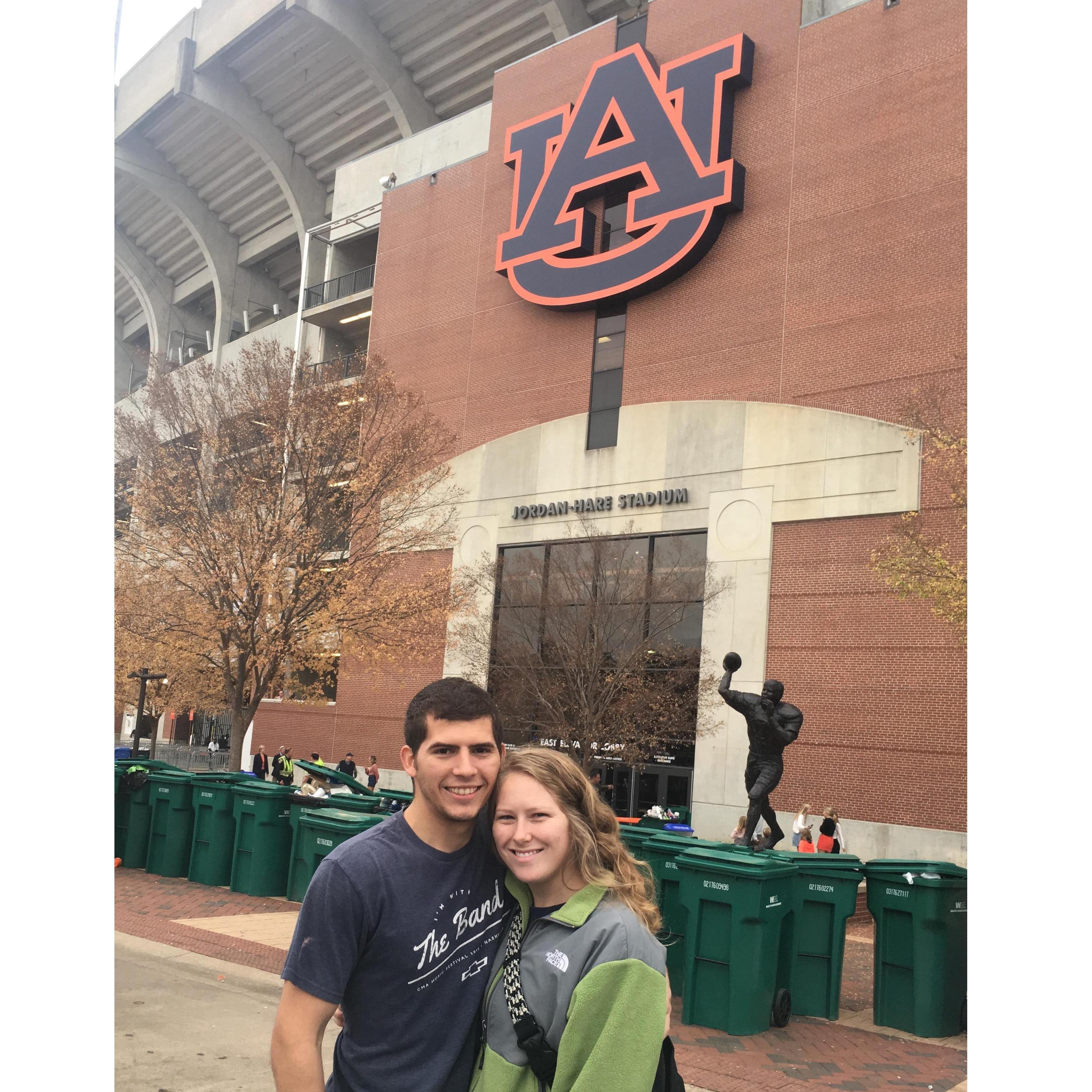 Our 1st Thanksgiving in Auburn together. 2017