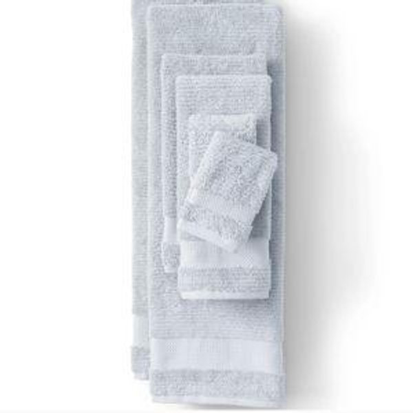 Organic Cotton 6-Piece Towel Set Sky Fog