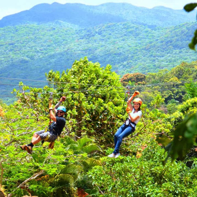 Zip lining