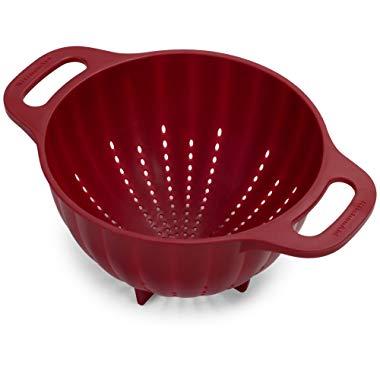 KitchenAid Plastic Colander/Strainer, 5-Quart, Red - KC166OSERA