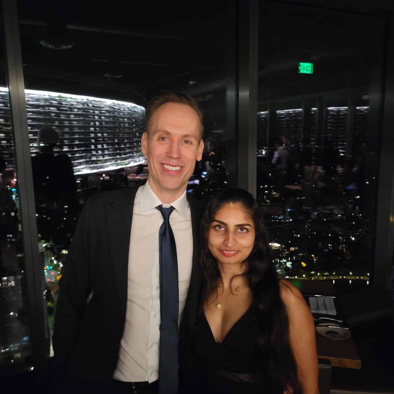 Our first fancy night out