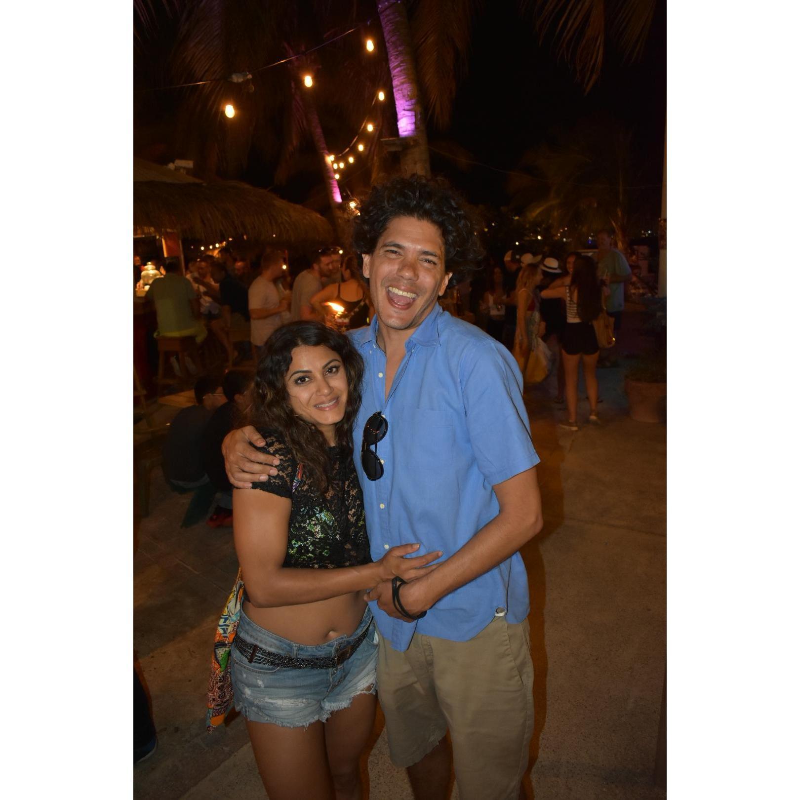 The night we got engaged in St. Maarten