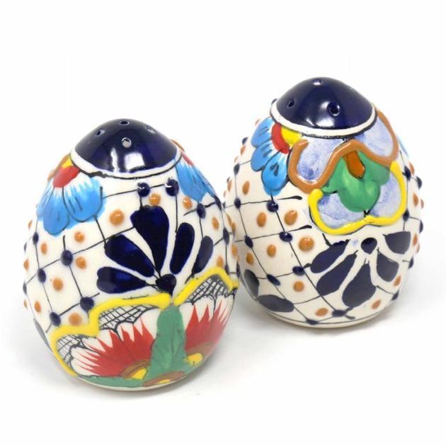 Hand-painted Ceramic Salt & Pepper Shakers